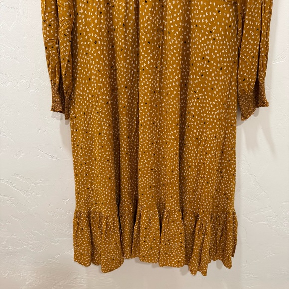 HATCH 0 Yellow Lana Maternity Dress Midi Longsleeve Comfy Women's XS Fall - Picture 10 of 16